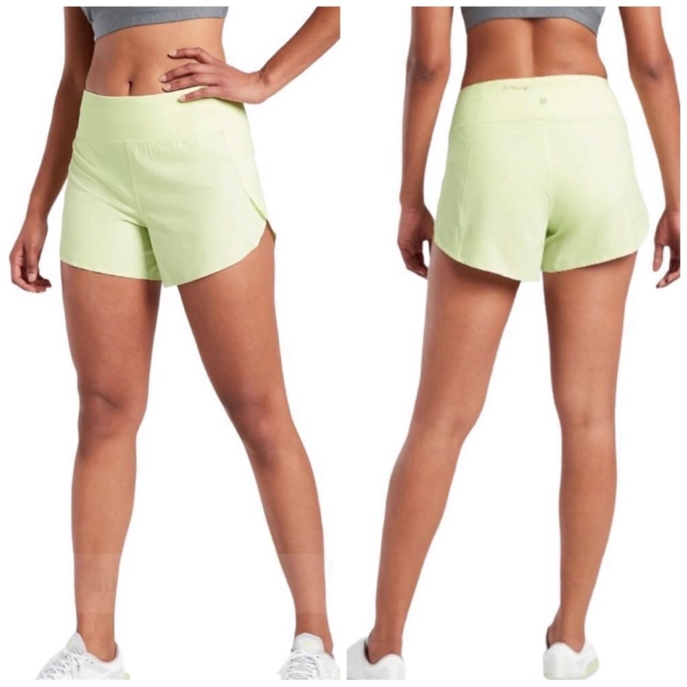NWT Athleta Run With It Tequila Lime 3.5" Short 1X